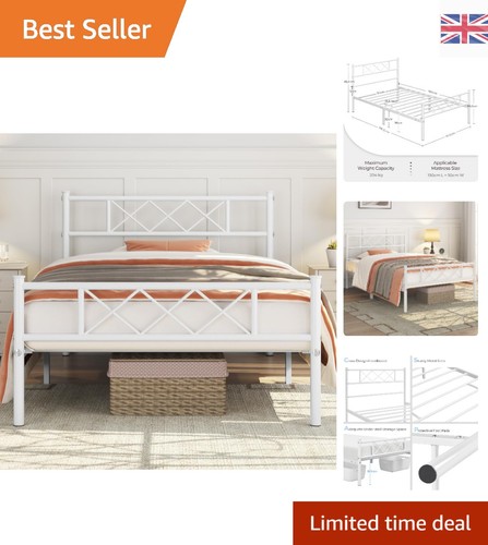 Industrial 3ft single bed - industrial,