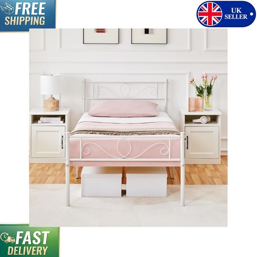 Versatile white metal bed - versatile,