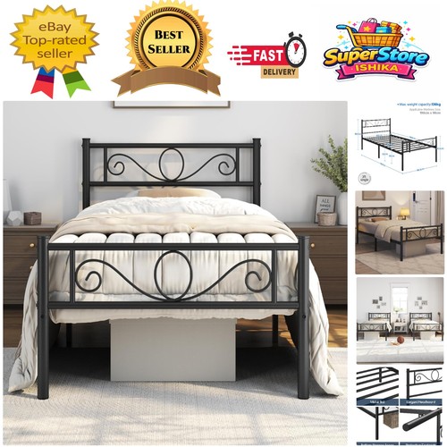 Luxury black metal bed frame - luxury,