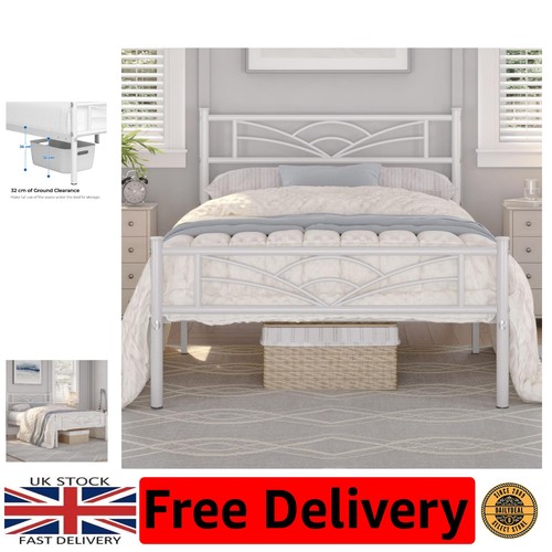Sturdy white 3ft single - sturdy, bed