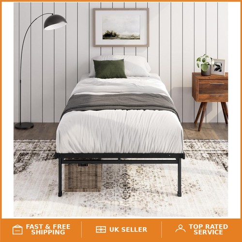 Durable black metal bed - durable, frame