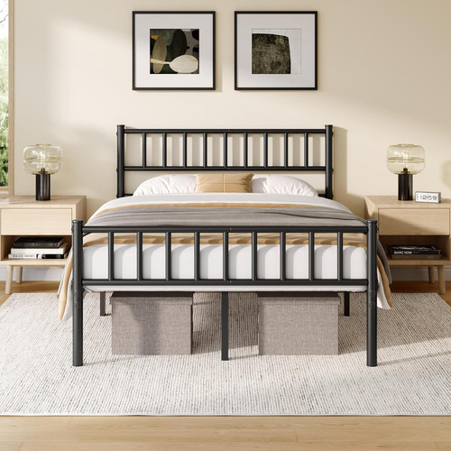 Modern metal bed - metal, frame