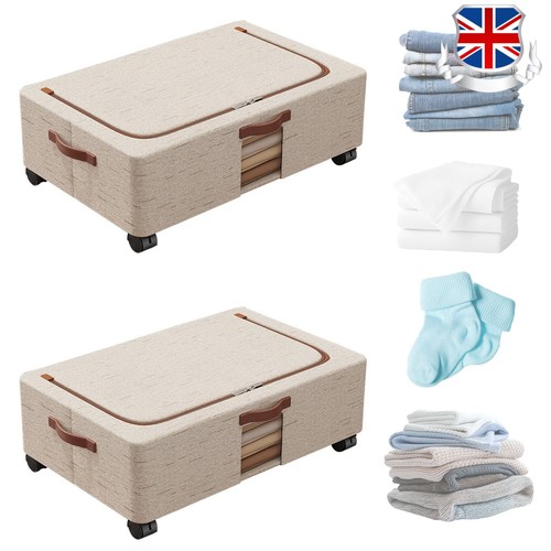 2pcs under bed storage with - under,