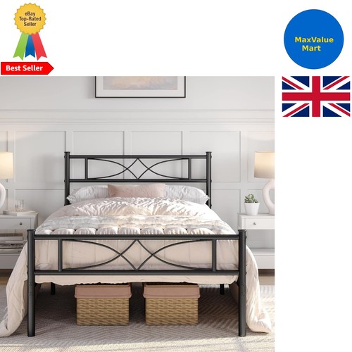 Elegant black metal bed - elegant,