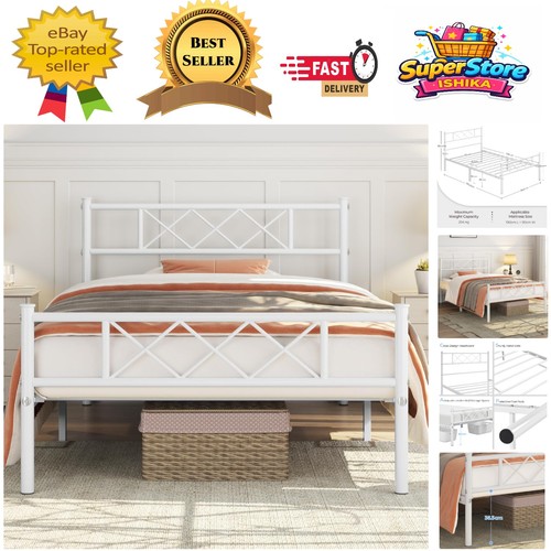 Durable 3ft single metal bed - durable,